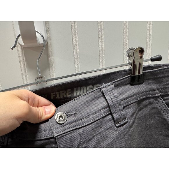 Men's Duluth Trading Gray Flex Fire Hose Foreman Pants Relaxed Fit 38 x 32 - Picture 2 of 8